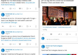 tweets from Centrinet digital marketing campaign